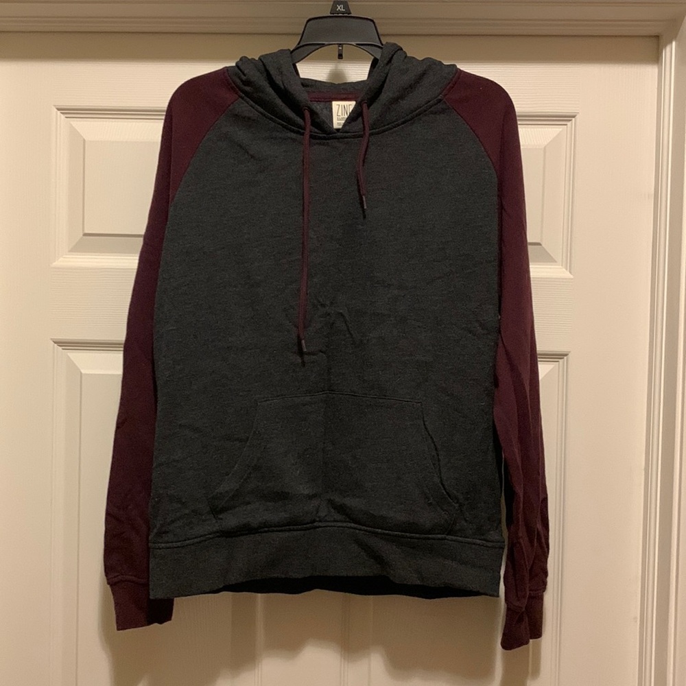 Women’s XL Hooded Sweatshirt from Zumiez - Gray & Dark Purple